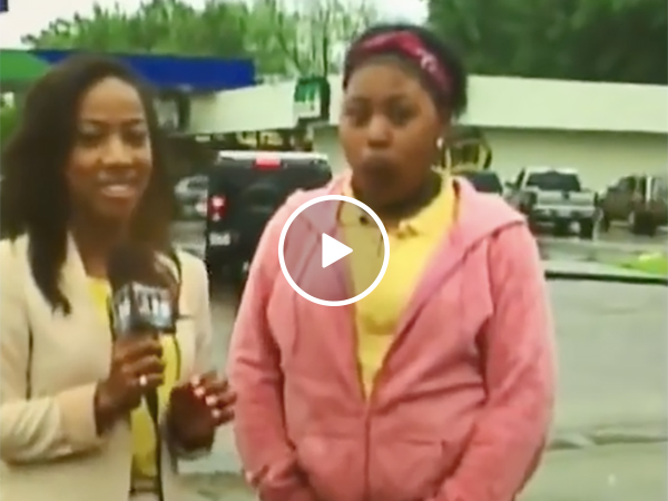 Girl Pees During Interview On Live Television
