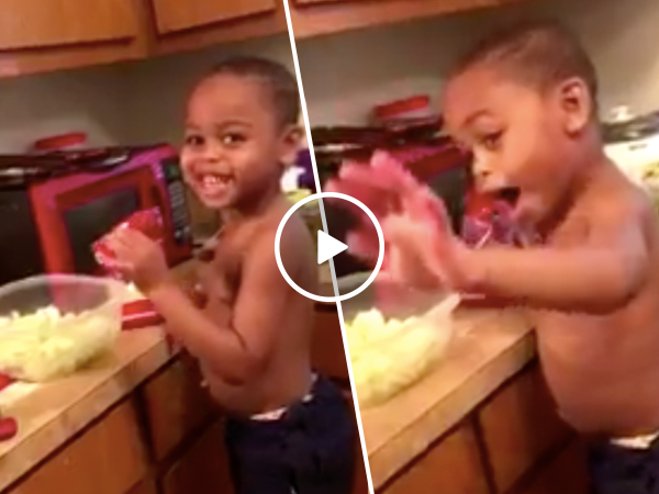 Adorable little boy just wants to cook for his Momma (Video)