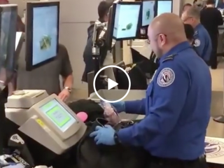 Man stopped at airport security with massive dildo (Video)