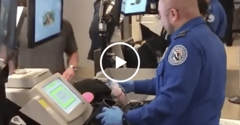 Man stopped at airport security with massive dildo (Video)