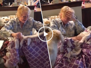 Grandmother with cancer gifted special blanket for Chemo (Video)