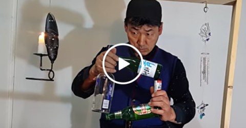 Guy juggles Bottles, Cans, Wood, Planks, and Much More