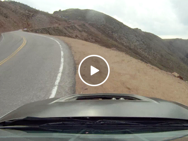 Car drifts off mountainside at 80 miles per hour (Video)