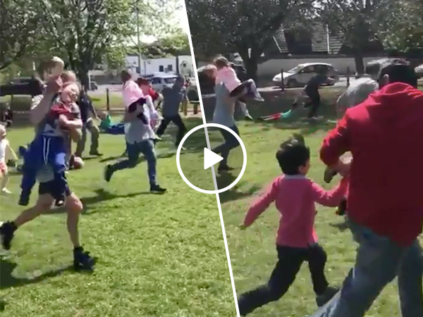 If your ain't first your last in the competitive Dad world (Video)
