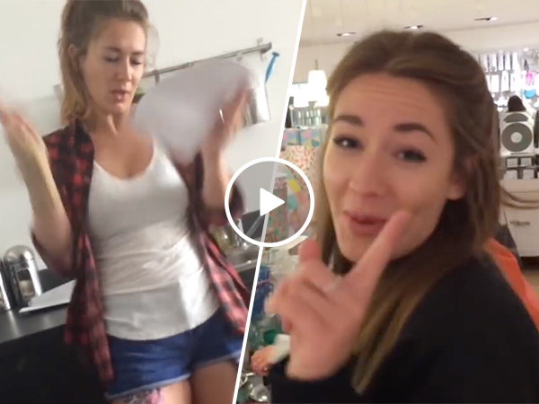 Jumpy Jess is probably the phone company's best customer (Video)