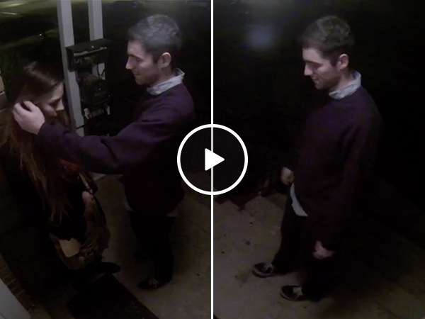 Security camera catches BRUTAL friend-zoning, and let's pour one out (Video)