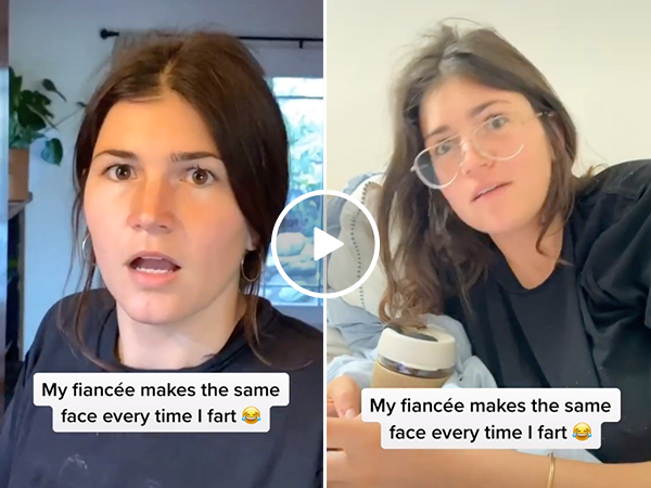Guy breaks his Fiancée's brain... with farts (Video)