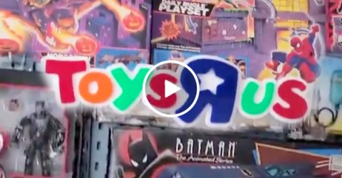 This vintage toy room has us screaming "I'm a Toys R Us Kid!" (Video)
