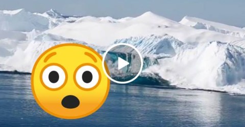 Ever see an iceberg flip over? (Video)
