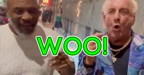 A blunt rotation with Mike Tyson AND Ric Flair? (Video)